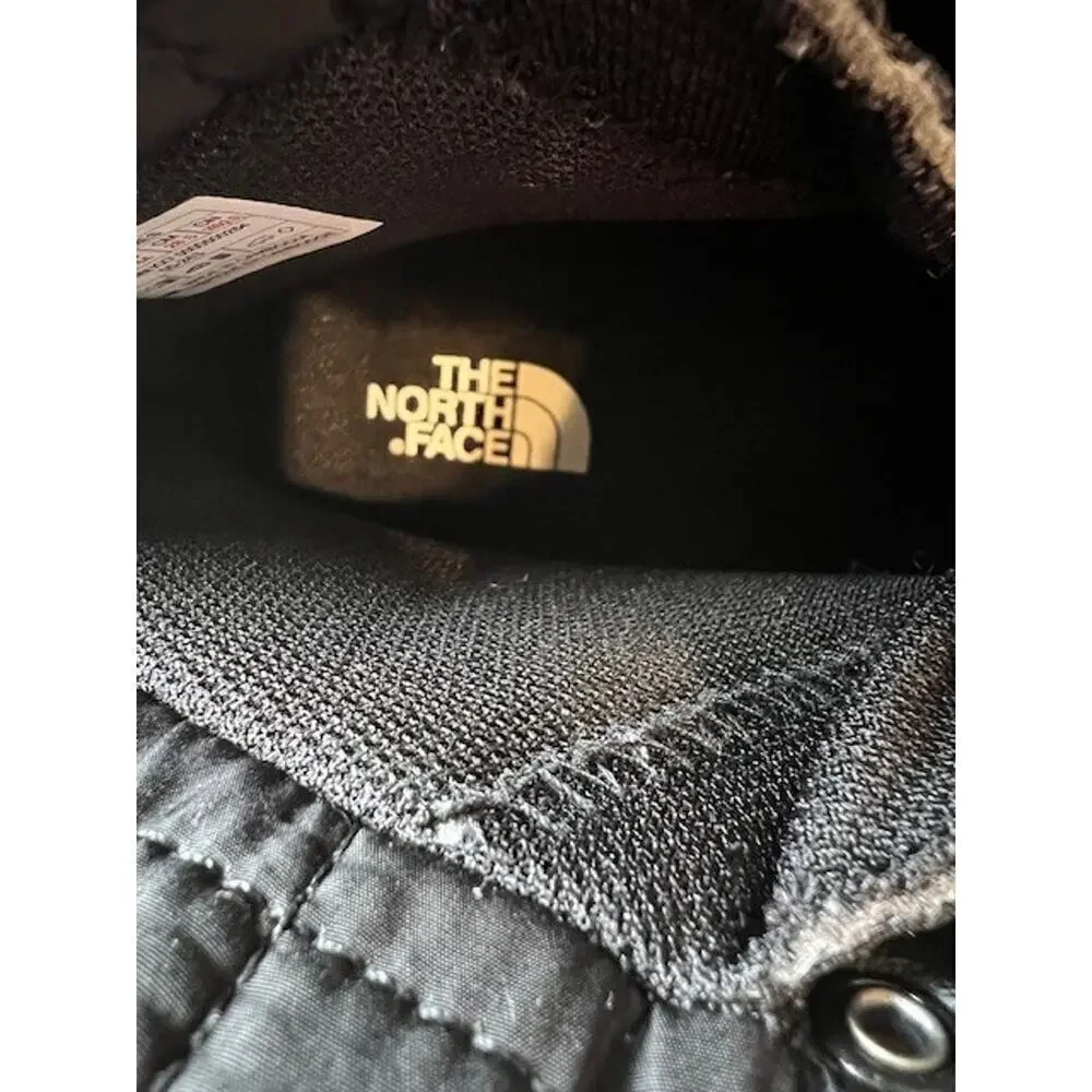 The North Face Bergen Leather Waterproof Boot Size 10.5 Black Leather Lace Up